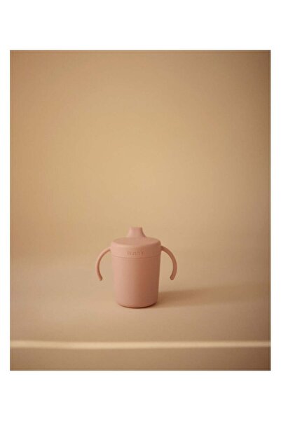 Mushie Kulplu Alıştırma Bardağı - Blush