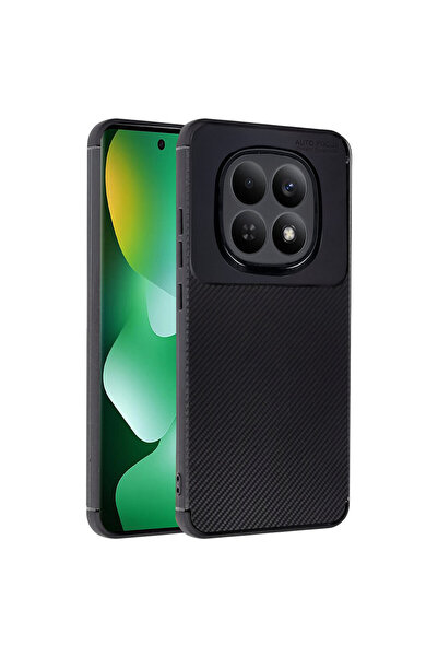 halkhouse Redmi Note 15 Pro 5G Kılıf Kamera Korumalı Karbon Görünümlü Focus N...
