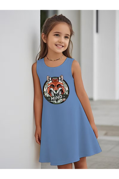 Cevval Момичешка рокля с принт