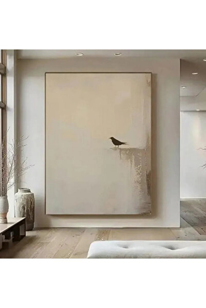 3D Art Sa Bird Canvas Painting - Vertical