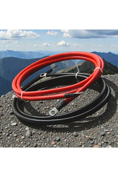 OEM Battery Power Cables (2 Pcs), Red and Black, 100% Copper, Length 2 m, Gau...