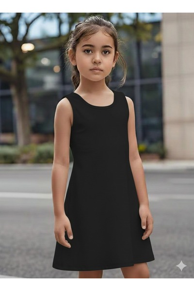 Cevval Girls' Dress Draped Printed