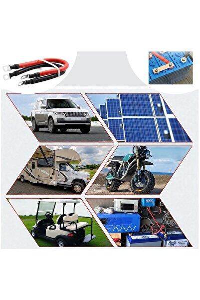 OEM Battery Power Cables (2 Pcs), Red and Black, 100% Copper, Length 75 cm, G...