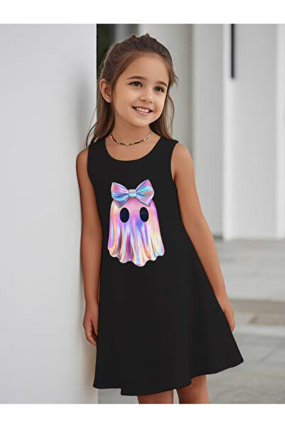 Cevval Girls' Dress Draped Printed