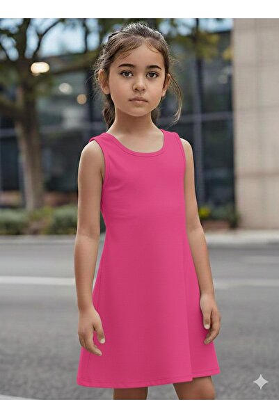 Cevval فستان بناتي مطبوع بتصميم انسيابي