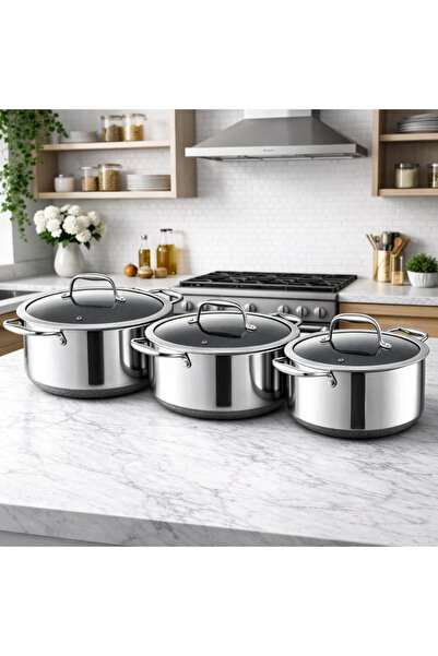 Nutricook Eterna Tri-Ply Hybrid 6-Piece Casserole Set