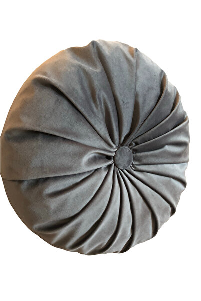 Casasro Perna Decorativa, Rotunda, Catifea Lux, Antracit, 38cm