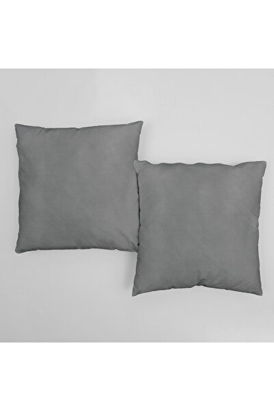 Casasro Set 2 Perne Decorative, Gri, 45x45cm, Catifea Lux