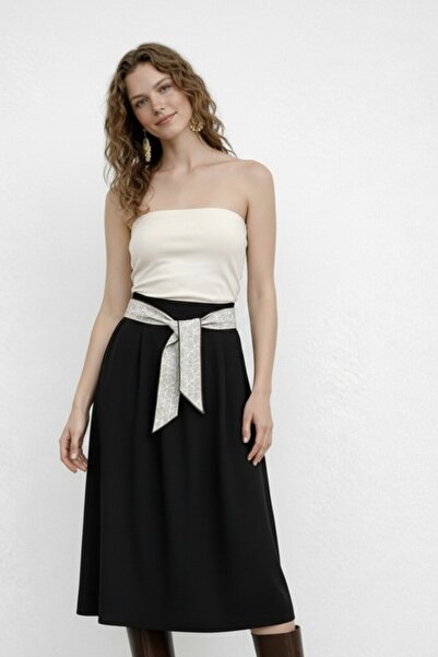 Cistern İstanbul Women's Tie Detailed Long Skirt