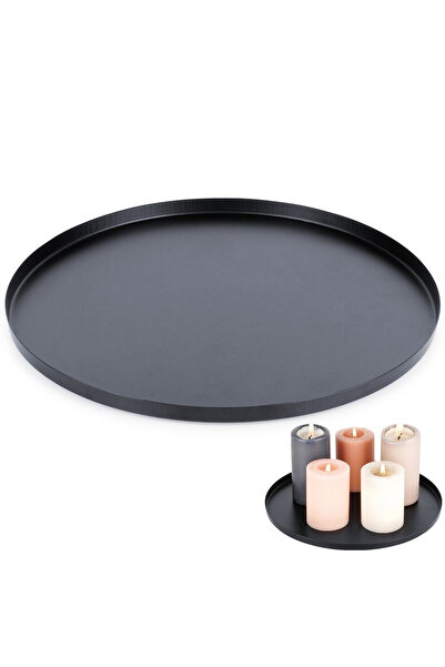 Other Stand for decorative candle compositions, black metal, 30 cm