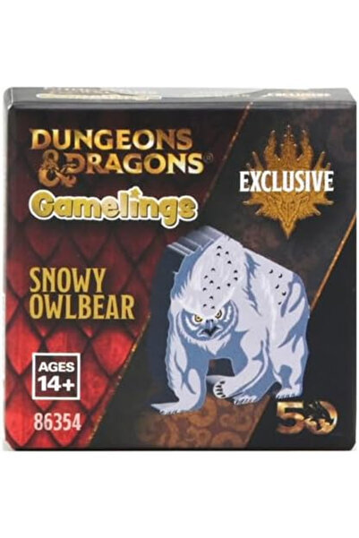 Wizkids D&D Gamelings Snowy Owlbear Wooden Token