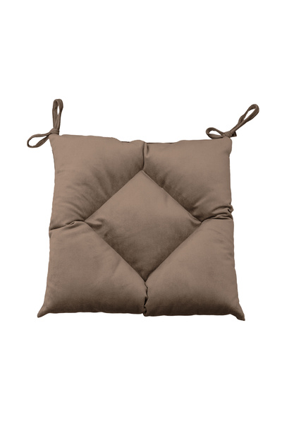 Casasro Perna de Scaun, Catifea Lux, Bej, 40x40 cm