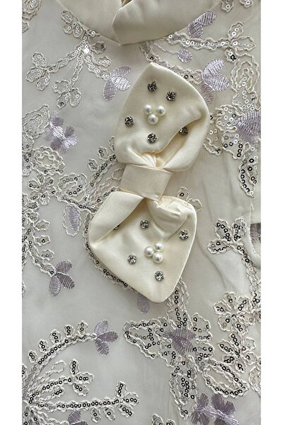 Banuta Soft dress, comfortable fit, lilac cream