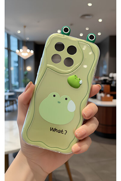 TechTrove حافظة هاتف مموجة بتصميم ضفدع أخضر لطيف ثلاثي الأبعاد متوافقة مع هات...