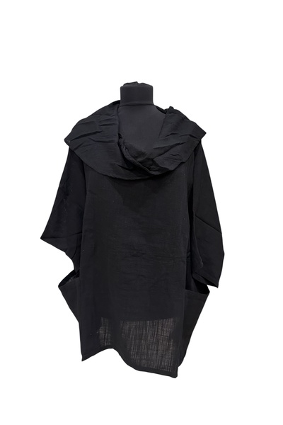 PHUTİ COLLECTION 100% Cotton Asymmetric Collar Blouse