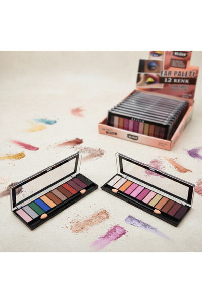 ZS DEMİR 12-Piece Eyeshadow Palette - Set of 2