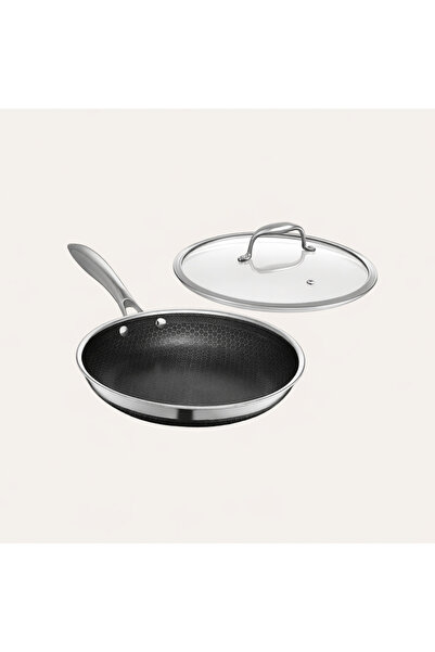 Nutricook Eterna Tri-Ply Hybrid 24cm Frying Pan with Lid