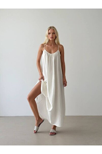 Cistern İstanbul Kadın Askılı Uzun Elbise