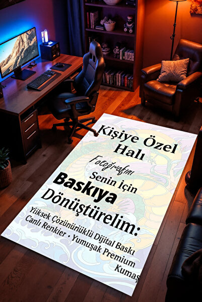Empressco Kişiye Özel Gamer ve Çocuk Halısı, Fotoğrafınızı Baskıya Dönüştürün