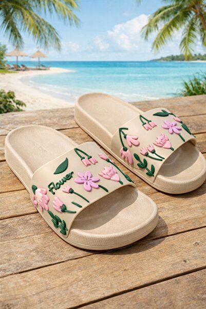 Moda Frato FLOWER Papuci de damă cu talpă anti-alunecare, pentru plajă, mare,...