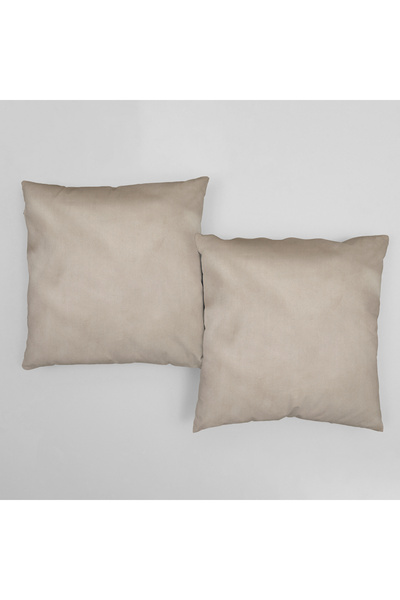 Casasro Set 2 Perne Decorative, Bej, 45x45cm, Catifea Lux