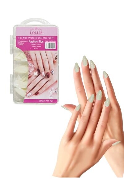 Lollis مجموعة أظافر صناعية من لوليس مكونة من 100 قطعة