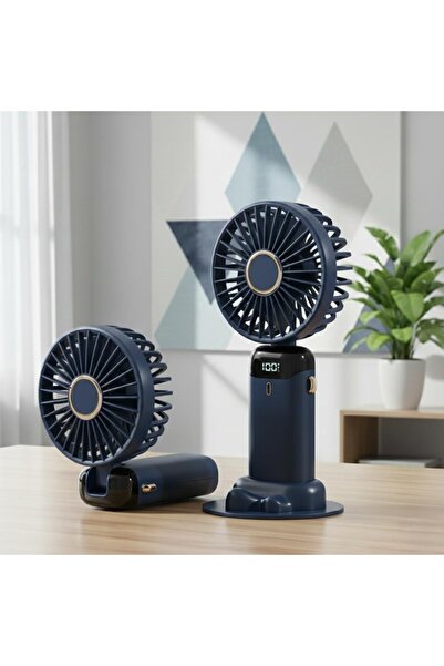 KTR TECH Taşınabilir Dijital Göstergeli Serinletici Fan 5 Hız Ayarı,Şarjlı Fa...