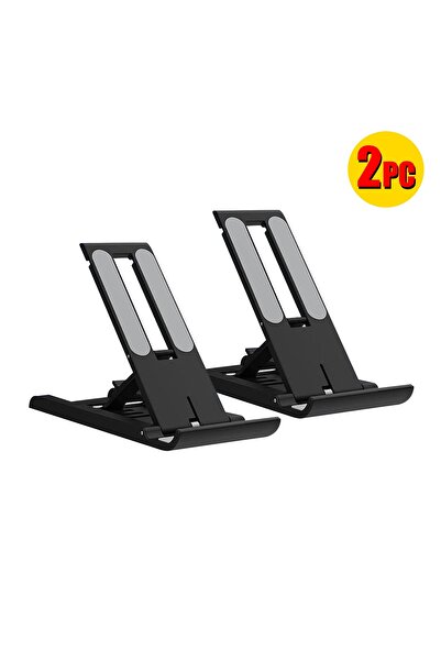 BUYMART 2 PC Recordio Metal Mobile Phone Stand Portable Folding Live Broadcas...