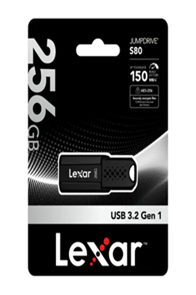Lexar JumpDrive® gen1 , 256GB S80 USB 3.2 Flash Drive USB Bellek