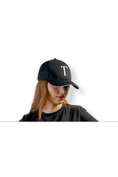 T-MUCH Black Cap Brim Style With 3D Embroidery White Logo - UNISEX