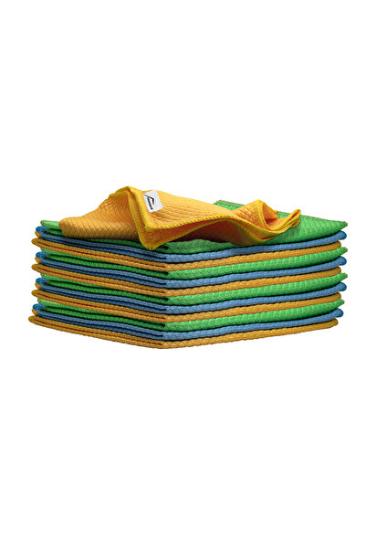 Casasro Laveta de curatat din microfibra, 100% poliester, pachet de 13, model...