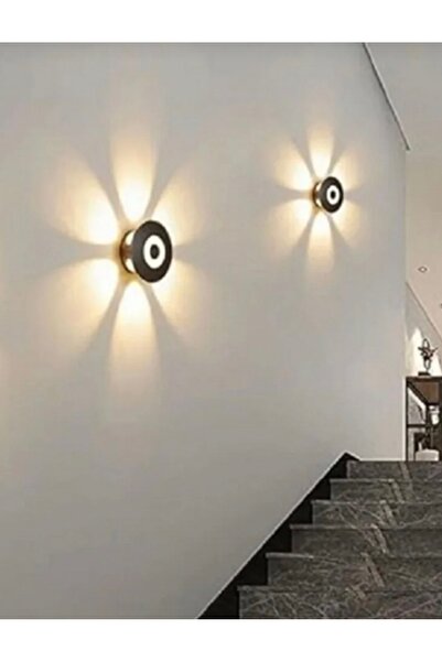 ECONA ECN-4076 Dış Mekan Dekoratif Led Aplik 12 Watt.Siyah Günışığı 3000 K. D...