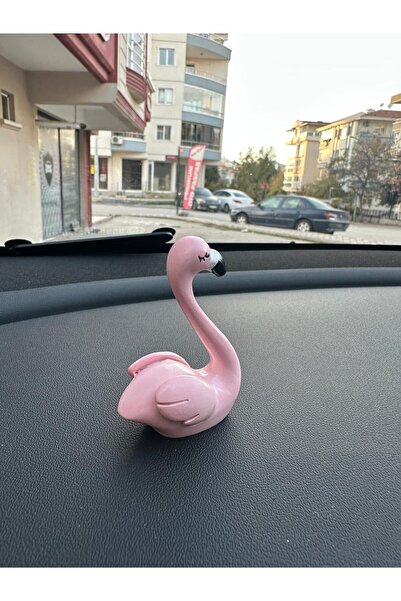 Araç Içi Biblo Sevimli Flamingo Şık Tasarım Tüm Araç Modellerine Uygun