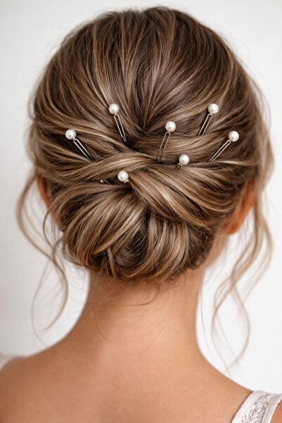 OEM Elegant Pearl Hair Clip Set – Bridal / Event Hair Accessories - 20 Pieces