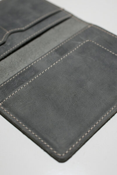 Luqa Leather غطاء جواز سفر مصنوع يدويًا من الجلد الأصلي وحامل بطاقات - محفظة ...