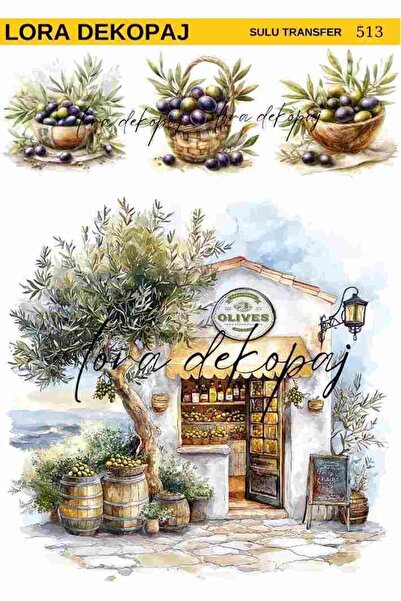 Lora Dekopaj Sulu Transfer Kağıdı - 513 25x35 cm