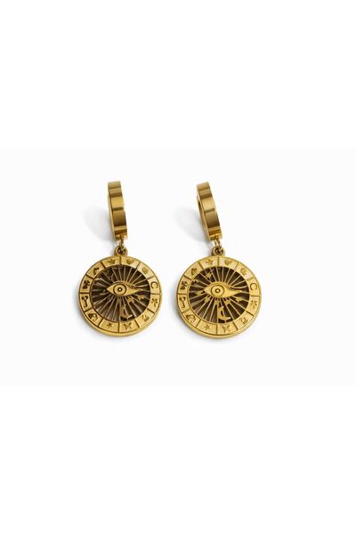 Archhazel Jewelery Eye Figured Steel Earrings for Women