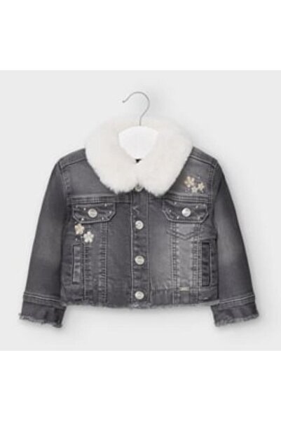 MAYORAL Denim Jacket with Detachable Collar for Baby