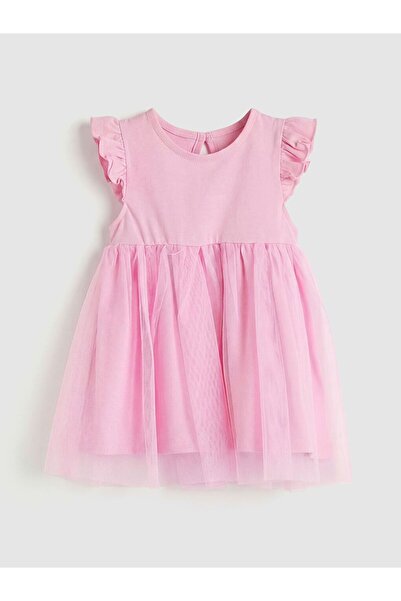 LC Waikiki فستان توتو للفتيات الصغيرات من LCW بتفاصيل كشكشة