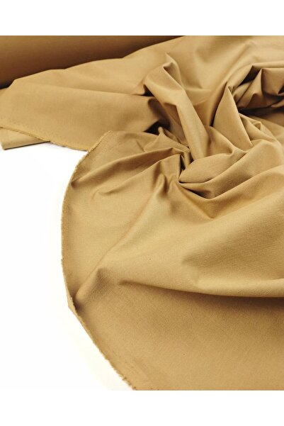 Kumaş Parça Light Brown Colored Linen Viscose Fabric Width: 140 cm