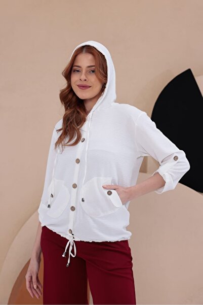 bb butik basic Coconat Buttoned Seasonal Jacket Hkn34