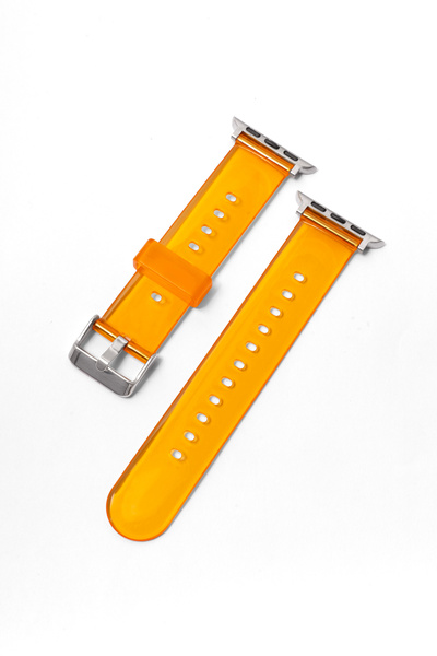 Quse Apple Watch Series 10/11 42mm/41mm/40mm/38mm ile Uyumlu Transparan Silik...