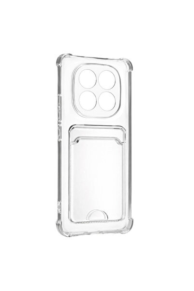halkhouse Redmi Note 15 Pro 5G Kılıf Kamera Korumalı Esnek Kartlıklı Şeffaf K...