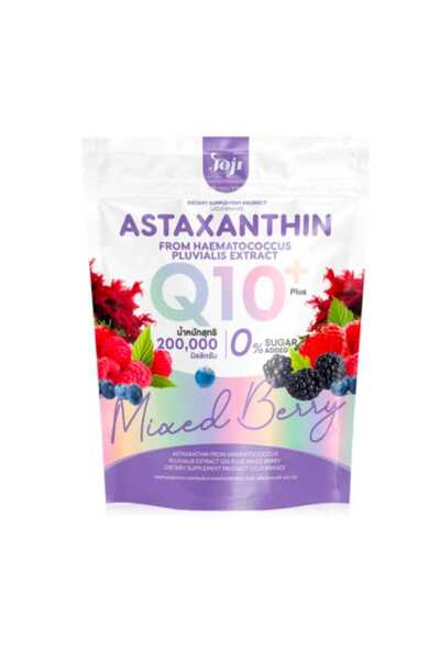 Joji Goji Collagen Astaxanthin Q10 Plus Mixed Berry Flavor, 10 Sachets