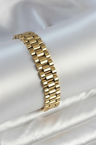 Jadem Gold 316L Stainless Steel 12 mm Thickness Men's Bracelet