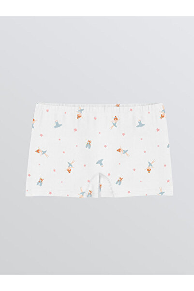 LC Waikiki Rmz Gi̇yi̇m Farkiyla Printed Girls' Boxer Shorts