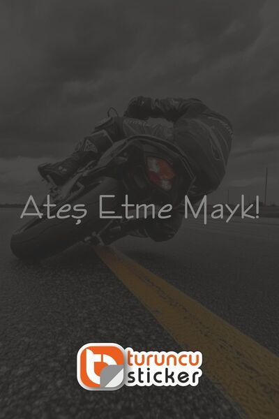 Turuncu Sticker Don'T Shoot Mayk 20X2.5 cm – Vehicle – Motor – Laptop – Helme...