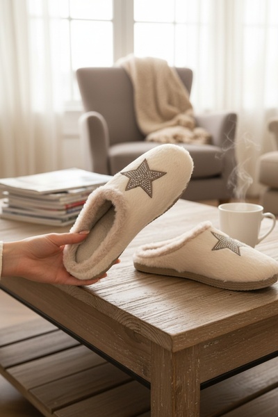 Modafırsat House Slippers Woolen Women's Slippers Dowry Bundle Bridal Guest S...