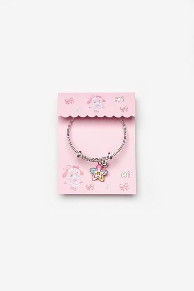 Le Mabelle Çok Renkli Çiçek Figürlü Zil Detaylı Kız Çocuk Ayarlanabilir Bileklik