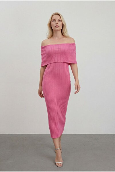 Auroveen Madonna Collar Maxi Moy Knitwear Dress Av4072